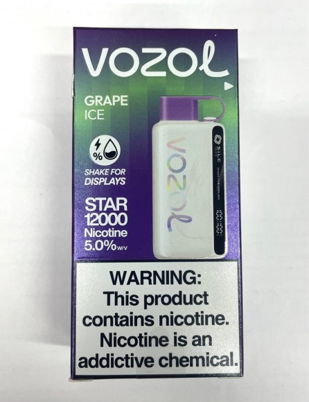 Vozol Star ( GRAPE ICE ) 12000 затяжек.