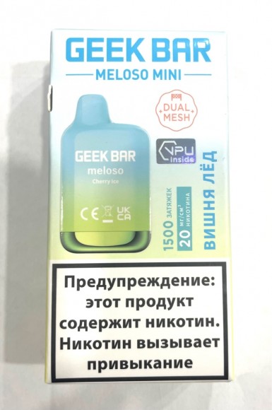 Geek Bar Meloso mini ( Вишня лёд ) 1500 затяжек.