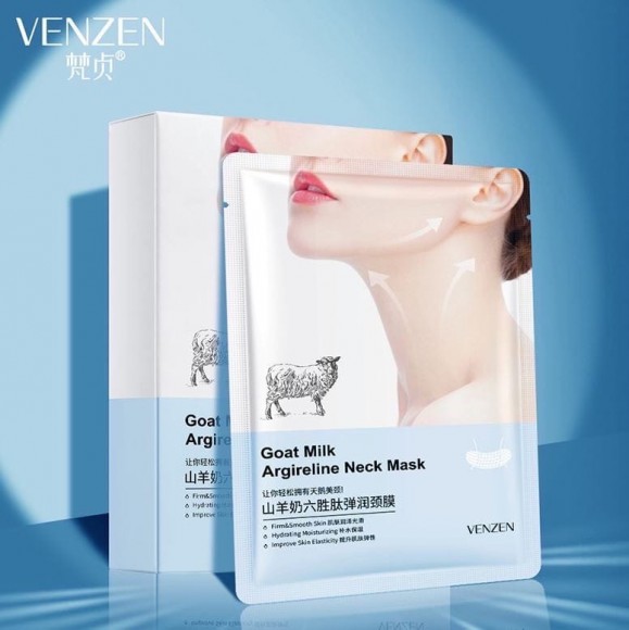 Маска для шеи Venzen Goat Milk Argireline Neck Mask 1 шт.