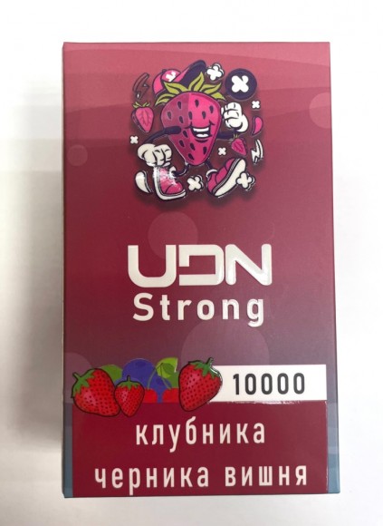 UDN Srong ( Клубника черника вишня ) 10000 затяжек.