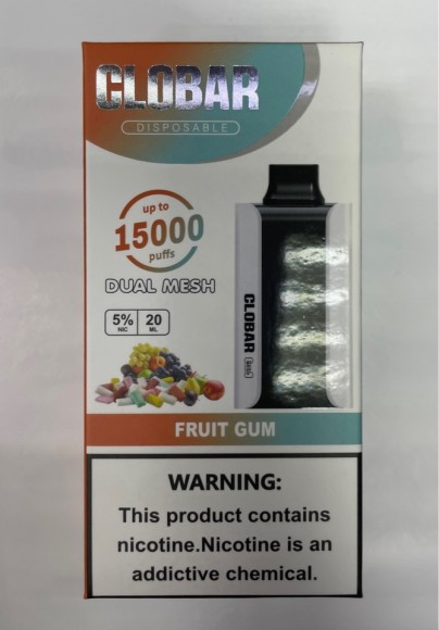 GLOBAR ( Fruit Gum) 15000 затяжек.