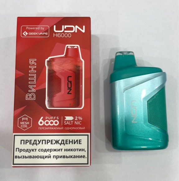  UDN H6000 by Geek vape (Вишня) 6000 затяжек.