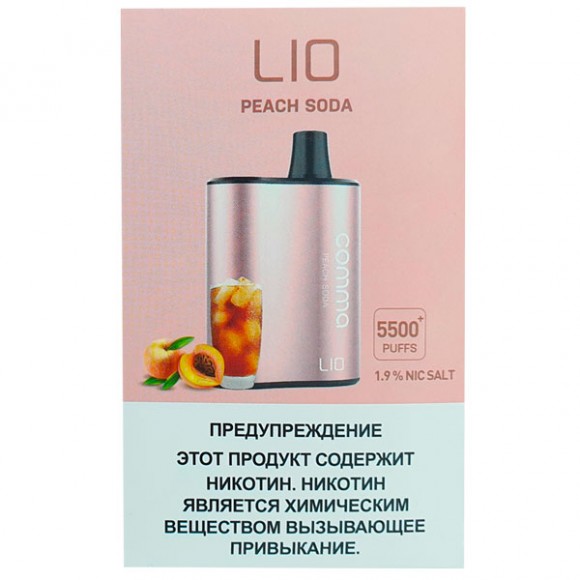 Электронная сигарета ЭС iJoy Lio Comma 5500 — Peach Soda (Персиковый лимонад)